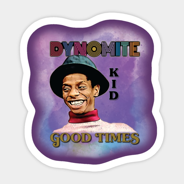 Kid Dynomite! Sticker by armando1965